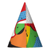 Pop Art, Vibrant Minimalismus. Partyhütchen (Rückseite)