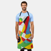 Pop Art, Vibrant Minimalismus. Schürze (Getragen)