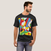 Pop Art, Vibrant Minimalismus. T-Shirt (Vorne ganz)
