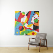Pop Art, Vibrant Minimalismus. Wandteppich (Beispiel)