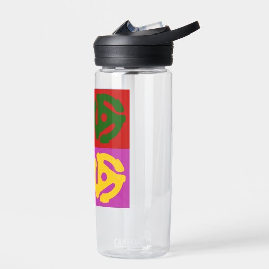 Pop Art Vinyl Record 45 RPM Einsatz Trinkflasche (Links)