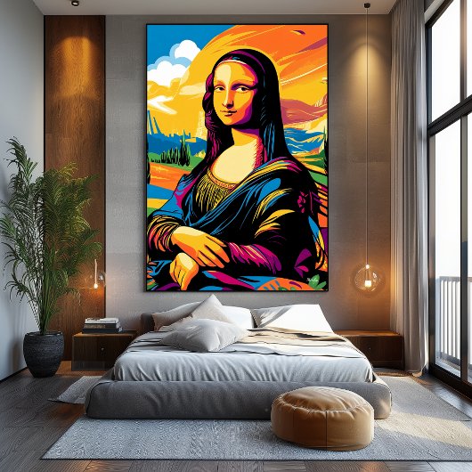 Pop Art Vision der Mona Lisa Leinwanddruck