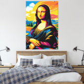 Pop Art Vision der Mona Lisa Leinwanddruck (Insitu (Schlafzimmer))