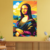 Pop Art Vision der Mona Lisa Leinwanddruck (Insitu (Wohnzimmer))