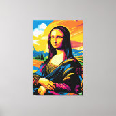 Pop Art Vision der Mona Lisa Leinwanddruck (Vorderseite)