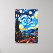 Pop Art Vision der Sternenzeit Leinwanddruck (Vorderseite)