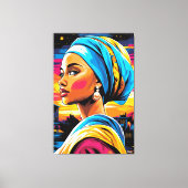 Pop Art Vision von Girl Leinwanddruck (Vorderseite)