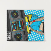 Pop art wandteppich (Vorderseite (Horizontal))