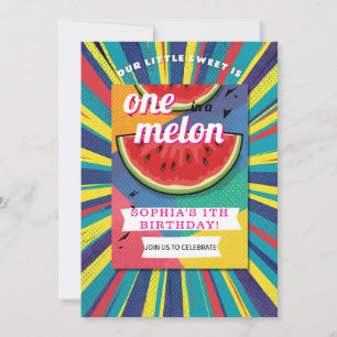 Pop-Art-Wassermelonen-Party Einladung