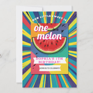Pop-Art-Wassermelonen-Party Einladung