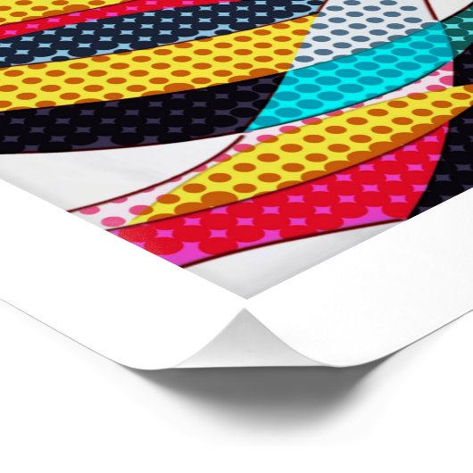 Pop Art Wave Poster (Ecke)