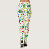 Pop Art Weihnachten Leggings (Rückseite)