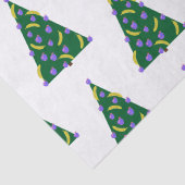 Pop Art Weihnachtsbaum mit Äpfeln und Bananen Seidenpapier (Detail)