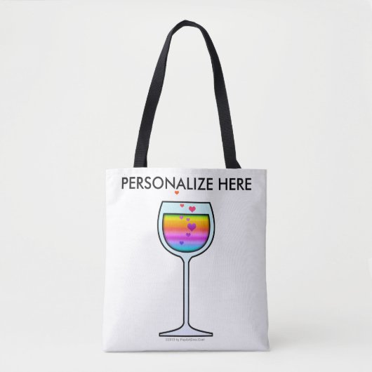 POP ART WEIN TASCHE (Vorderseite)