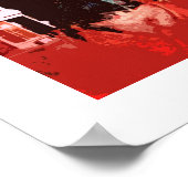 Pop Art Western Retro-Poster Poster (Ecke)