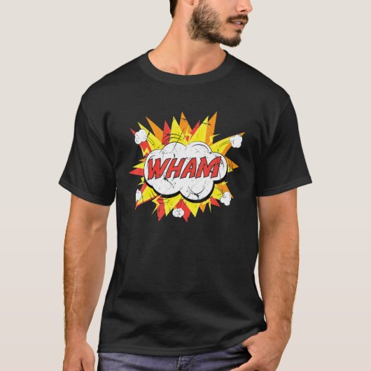 Pop Art - Wham - Funny - Textblase - Comic Buch T-Shirt (Vorderseite)