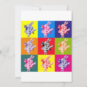Pop Art White Rabbit