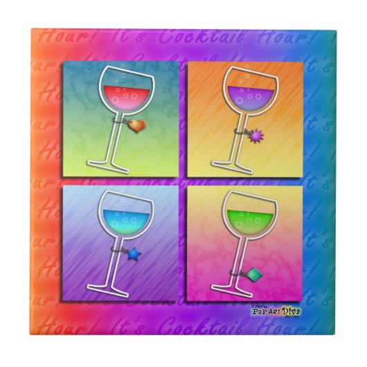 Pop Art Wine Untersetzer Ticino (Vorderseite)