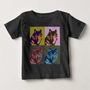 Pop Art Wolf Baby T-shirt
