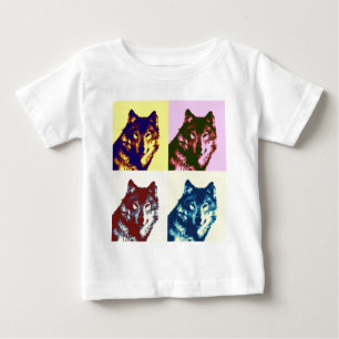 Pop Art Wolf Baby T-shirt