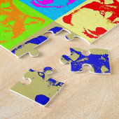 Pop Art Wolf Eyes Puzzle (Seite)