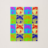 Pop Art Wolf Eyes Puzzle (Vertikal)