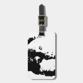 Pop Art Wolf Gepäckanhänger (Vorderseite vertikal)