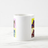 Pop Art Wolf Kaffeetasse (Mittel)