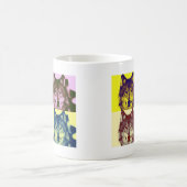 Pop Art Wolf Kaffeetasse (Mittel)