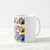 Pop Art Wolf Kaffeetasse (VorderseiteRechts)