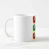 Pop Art Wolf Kaffeetasse (Links)