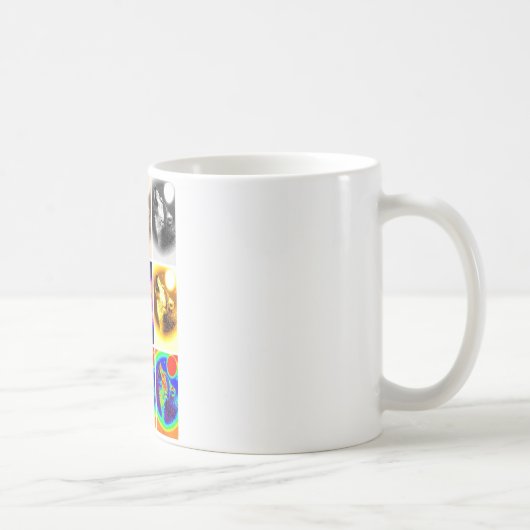 Pop Art Wolf Kaffeetasse (Rechts)