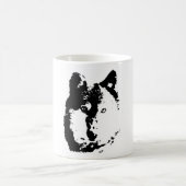 Pop Art Wolf Kaffeetasse (Mittel)