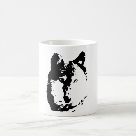 Pop Art Wolf Kaffeetasse (Mittel)