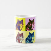 Pop Art Wolf Kaffeetasse (Mittel)