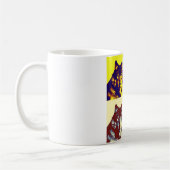 Pop Art Wolf Kaffeetasse (Links)