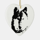Pop Art Wolf Keramikornament (Rechts)