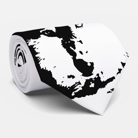 Pop Art Wolf Krawatte (Gerollt)