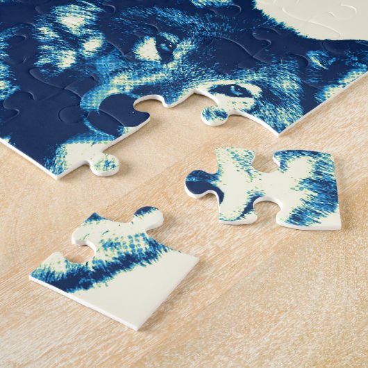 Pop Art Wolf Puzzle (Seite)