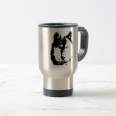 Pop Art Wolf Reisebecher (VorderseiteRechts)