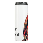 Pop Art Woman Fashion Mood Thermosbecher (Rückseite)