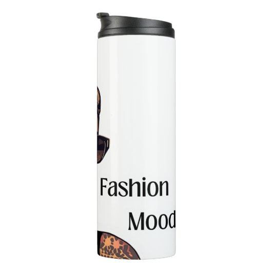 Pop Art Woman Fashion Mood Thermosbecher (Nach rechts gedreht)