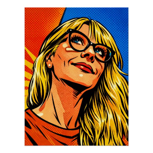 POP ART WOMAN POSTER (Vorderseite)