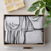 Pop Art Woman Tissue Paper Seidenpapier (Geschenk)