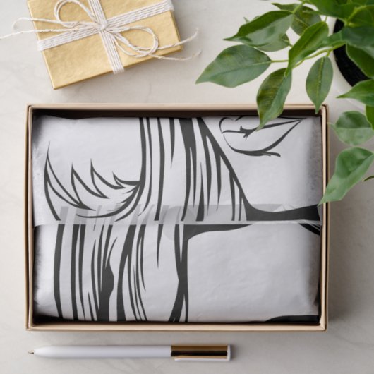 Pop Art Woman Tissue Paper Seidenpapier (Geschenk)