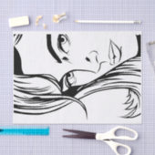 Pop Art Woman Tissue Paper Seidenpapier (Handwerk)