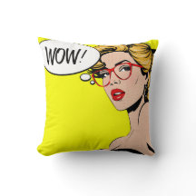 Pop Art WOW Kissen