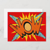 Pop Art | WOW | Postkarte (Vorne/Hinten)