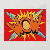 Pop Art | WOW | Postkarte (Vorderseite)