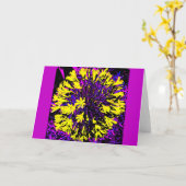 Pop Art Yellow Blume Ball Card Karte (Gelbe Blume)